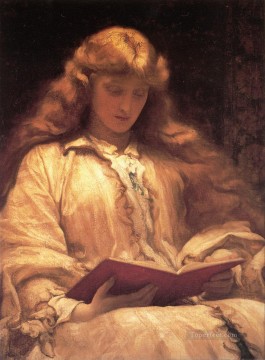 air Canvas - The Maid with the Yellow Hair Academicism Frederic Leighton